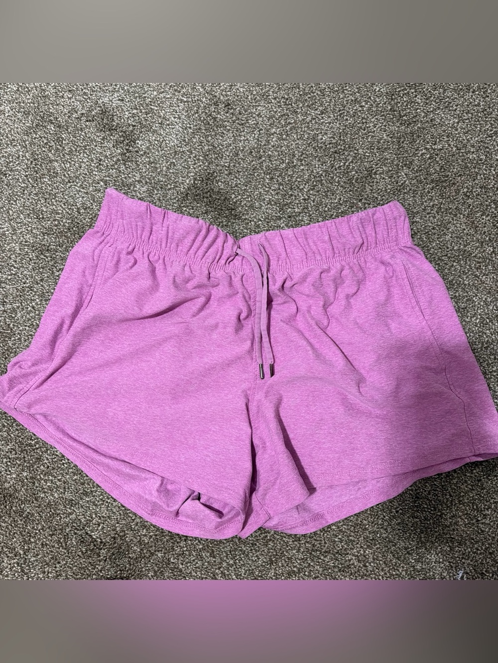 Athletic Works Lavender Drawstring Athletic Shorts
